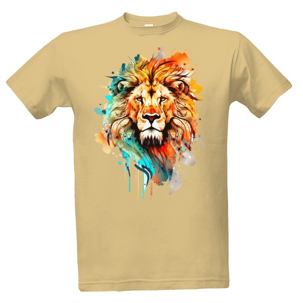 T-shirt Colorful lion