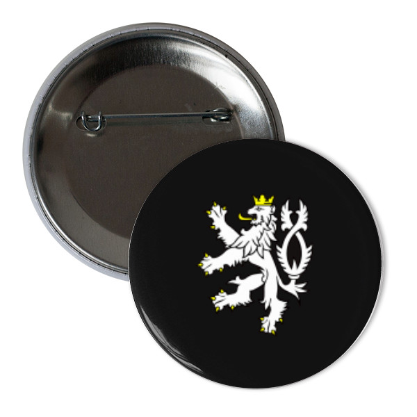 Odznáček  s potiskem Placka - český lev