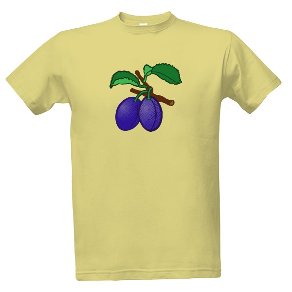 Tričko s potiskem Švestky