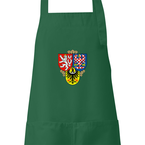 Zástěra s potiskem Zástěra na grilování s Českým army znakem